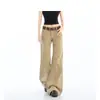 Jeans American Khaki Bootcut para Mulheres Outono e Inverno 2025 Tendência Novo Hot Girl Emagrecedor Calças Flare