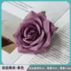 Rosa de Canto Revestida Flor Artificial Cabeça de Rosa Decoração de Casa Arranjo de Parede de Flores Flor de Casamento Retro Fabricante de Alto Padrão