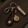 Llavero latón giratorio zodiaco Conejo Dragón oveja llavero creativo personalidad de hombre pareja colgante exquisito