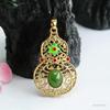Colgante de Jade Hetian Natural de Guan Yu Collar de Calabaza de Jaspe Estilo Étnico Venta al por Mayor Dropshipping S4051804L