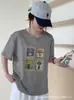 Camiseta de Manga Corta de Algodón con Diseño de Copo de Nieve de Verano para Mujer, Color Sólido, Cuello Redondo, Holgada, Venta al por Mayor desde Fábrica de Origen