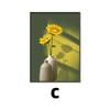 Pintura Decorativa de Varanda Girassol Nórdico Sala de Estar Quarto Pintura de Natureza Morta com Luz e Sombra Pintura de Flor Curativa Corredor Pendurado na Parede