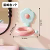 Suporte de Secador de Cabelo Flor Dopamina Montado na Parede Sem Furos Prateleira de Armazenamento para Banheiro Prateleira de Armazenamento de Secador de Cabelo para Casa