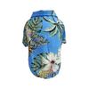 Venta directa de fábrica perro gato de tamaño pequeño y mediano transpirable protector solar camisa estampada de playa hawaiana ropa para mascotas al por mayor