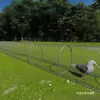Jaula para Gallinas de Corral, Jaula con Pasarela, Túnel para Gallinas de Corral, Linda Mascota Jaula de Malla de Alambre para Gallinas de Exterior, Jaula para Gallinas de Exterior para Caminar