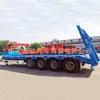 Máquina de Gancho de Transporte de Ingeniería Placa 13 Excavadora Remolque de Plataforma 8 Ejes 10 Ejes Vehículo Axial Plataforma Baja Semirremolque