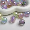 Dingyi 10-12 Luna Fría Cuentas de Miel Bicolor Resina de Brillo Fino Galvanizada Anti-rayaduras Cuentas Sueltas Accesorios para Cadena de Teléfono Móvil DIY
