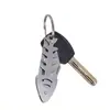Cuchillo Espina de Pescado Caja Creativa Abrecartas Navaja Plegable Navaja de Llave Metal Bolsillo Mini Acero Inoxidable Multifuncional Portátil