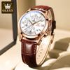 Reloj de marca Oulishi, venta al por mayor, comercio exterior transfronterizo, reloj de cuarzo, tres ojos, seis pines, cronometraje, reloj deportivo para hombre, reloj para hombre
