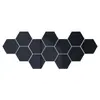 Conjunto de 12 peças de adesivos de parede espelhados hexagonais, adesivos de parede autoadesivos DIY de acrílico para sala de estar, hall de entrada, corredor, escada, adesivos de espelho