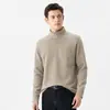Camiseta interior básica de lana merino de color liso con media cremallera para pareja, antibacteriana 10A, cálida de manga larga, en stock