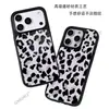 Funda Creativa Personalizada Morado Taro Estampado de Leopardo Manzana 18promax a Prueba de Caídas Agujero Grande Cáscara Dura iPhone14pro