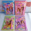 Nuevo libro de pegatinas para disfraz de princesa, pegatinas de dibujos animados de niñas lindas, juguete pequeño
