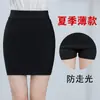 Saia Curta de Primavera e Verão Anti-caminhada Saia de Quadril Saia de Cintura Alta Elástica Slim Saia Tubinho Saia Preta Profissional para Trabalho Feminino