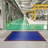 Alfombrilla Adhesiva Lavable para Polvo Lavable al Agua 5MM Azul Industrial Silicona Silicona Alfombrilla Adhesiva para Polvo PU Alfombrilla Adhesiva para Polvo Alfombrilla de Goma