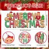 Nueva Decoración para el Hogar de Amazon Elementos Navideños de Invierno Celebración Navideña Letrero de Madera Placa Decorativa Creativa