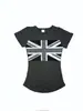 Camiseta de manga corta ajustada con cuello redondo y estampado de patrón personalizado transfronterizo estilo ins europeo y americano, moda callejera vintage para mujer