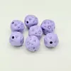 Cuentas de Hilo de Color Sólido Acrílico de Colores Populares, Bolas de Hilo de Colorido con Agujero Recto, Accesorios para Llaveros DIY, Cuentas para Hilo