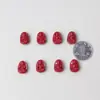 Arena de Cristal Rojo Ocho Guardianes Protectores Agujero Recto Pulsera de Cuentas de Mano Accesorios Arena de Cristal Rojo de Alto Contenido Budas del Año de Nacimiento Pulsera de Cuentas de Mano