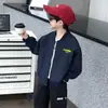 Chaqueta de Béisbol para Niños Ropa Deportiva Primavera y Otoño Nuevo Estilo Chaqueta Cool con Bloques de Color para Niños Pequeños Elegante Ropa de Abrigo de Otoño Top