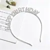 Diadema de Cumpleaños con Pedrería Estilo Europeo y Americano Feliz Cumpleaños Set de Diadema y Correa para el Hombro Decoraciones para Fiestas