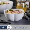 Tazón de sopa de cerámica creativo de estilo europeo, tazón grande cuadrado de doble capa para el hogar, tazón para leche, helado en polvo, huevo al vapor, tazón de piel fresca de buen aspecto.