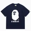 24 Tendencia Caliente de Verano en Línea: Camiseta bAPe Cabeza de Mono, Diseño Camuflaje, Camiseta Unisex de Manga Corta con Cuello Redondo