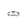 Anillo de Pareja de Plata S999 Eucalipto Azul Ha Encontrado Pájaro Sai Huai Diseño de Nicho para Hombres y Mujeres para Anillar Significado Romántico para Enviar a la Novia
