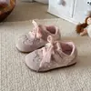 Tênis Esportivo Feminino, Sapatos de Malha Respirável para o Verão, Sapatos de Bebê Antiderrapantes com Solado Macio Estilo Princesa, Calçados Casuais para Crianças de 3 a 6 Anos