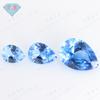 Huanggang Gem Agujero Único Forma de Pera 108 # Azul Espinoso Piedra Suelta Venta al por Mayor Forma de Gota No. 108 Zafiro Artificial