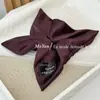 Elástico Cuadrado Satinado Elegante Estilo Coreano, Cuerda para el Cabello Nueva de Moda 2025 para Mujer, Elástico Elegante para Moño con Flor