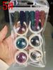 Lentejuelas de purpurina para uñas oro diamante plata diamante mezcla de polvo grueso juego de 6 colores Cielo Estrellado fragmentos Láser Joyería Corazón de Hielo Jade