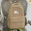 Mochila escolar ligera y versátil de gran capacidad con nuevo diseño de lunares, simple, para niñas de 3º a 6º grado