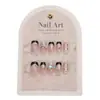Adesivos de Unha Vestíveis, 10 Peças, Estilo Curto, Outono e Inverno, Transparentes, Clareadores, Estilo Ins, Adesivos com Acabamento de Manicure de Alta Qualidade
