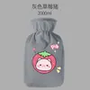 Bolsa de água quente para cama, enchível, espessa, para aquecer a cintura, compressa quente, abdômen, aquecedor de mãos, capa de tecido pelúcia, uso duplo para compressa quente e fria