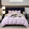 Juego de Cuatro Piezas 100% Lenzing Tencel, Clase A, Color Sólido de 60 Hilos Ropa de Cama de Verano, Estilo Sábana Ajustable, 360 Hilos Lenzing Tencel