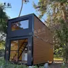 Venta Directa de Fábrica Casa Modular de Contenedor de Estructura de Acero de Dos Pisos Renovación Casa de Campo para Acampar al Aire Libre Residencia Moderna Simple Casa de Huéspedes