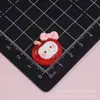 Acessórios de Resina de Gato Maçã Desenho Animado Feitos à Mão Cola de Creme Decorações DIY para Capas de Celular, Presilhas de Cabelo, Acessórios de Cabelo, Fivelas de Sapato e Enfeites