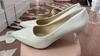 Zapatos de tacón alto de aguja con punta brillante para dama de honor, zapatos de mujer de 7 cm/10 cm, talla grande 35-43