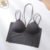 Verão fino gelo seda pendurado pescoço profundo v sexy costas cuecas látex uma peça copo wrap peito exterior vestir camisola para as mulheres