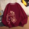 Design de Atmosfera Desenho Animado Redutor de Idade Sweatshirt Vermelho de Ano Novo para Homens e Mulheres Outono e Inverno Novo Animal Year Sweatshirt Casal Roupas da Moda