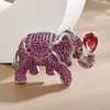 Broche Sentido Avanzado Nicho Circonita Copo de Nieve Loto Perla Hombres y Mujeres Vintage Corsage Rosa Todo-partido Accesorios Elefante
