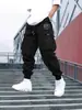 Amazon Wish Pantalones Cargo Deportivos de Exterior de Primavera y Otoño para Hombre con Bolsillos y Puños, Dropshipping Disponible