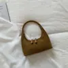 Bolso de Hombro Casual Forma de Media Luna para Mujer 2025 Nuevo Otoño de Aspecto Elevado Moda de Nicho Estilo Francés