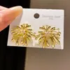 Aretes de Tachuela de Fuegos Artificiales de Plata Francesa con Circonita y Esmalte, Aretes de Lujo Ligero con Sensación de Alta Gama, Exquisitos y Versátiles, Sentido del Diseño de Aretes, Nicho
