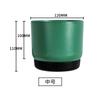 Resina Plástico Ecológico Vaso Pequeno para Flores Vaso Preguiçoso Automático Absorvente de Água Armazenamento de Água Redondo Camada Dupla Suculenta Pothos Planta Verde Vaso de Flores