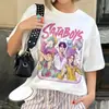 Camiseta de Algodón Saja Boy Band Inspirada en Cazador de Demonios Kpop Película Retro Moda para Hombres y Mujeres