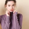 Malharia Feminina Nova Outono Inverno 2025 Transfronteiriça Estilo Coreano Gola Alta Slim Camada Interna