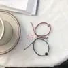 Pulsera de Pareja Mano a Mano Par de Hombres y Mujeres Cuerda Segura Tejida a Mano Cuerda Roja Regalo para Novia Pulsera Joyería