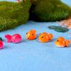 Micropaisaje de musgo de pez dorado de dos colores, zakka, mini adornos de resina para manualidades, accesorios para tartas, joyería